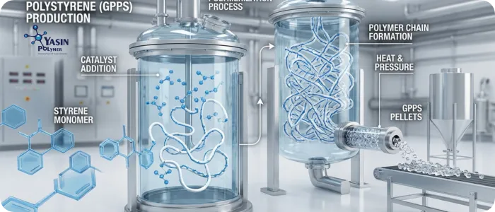 How Styrene Monomer Transforms into General Purpose Polystyrene