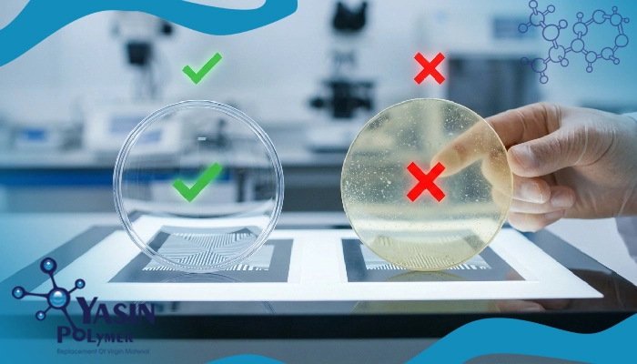 Limitations of recycled GPPS granules for optical and food-grade applications
